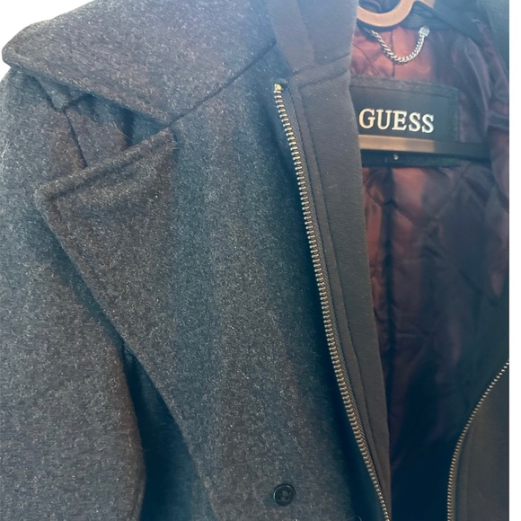 Men Guess Coat with removable Hood. - Picture 9 of 12